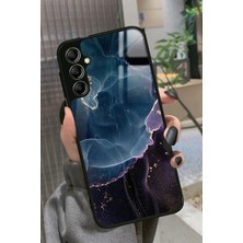 Snacase  Samsung Galaxy M34 Uyumlu Karışık Mermer Tasarımlı Glossy Silikon Kılıf