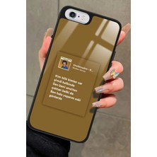 Snacase Apple iPhone 6 Plus Uyumlu Müslüm Gürses Şarkı Sözü Tasarımlı Parlak Silikon Kılıf