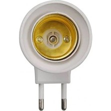 Akinco Duylu Fiş E27 Duylu Ampul Takılan Fiş Priz Anahtarlı Duy Priz