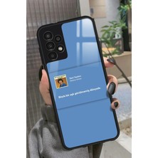 Snacase  Samsung Galaxy A73 Uyumlu Müslüm Gürses Şarkı Sözü Tasarımlı Parlak Silikon Kılıf