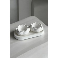 Bernami Mevlüt Pinterest 2'li Lotus Çiçeği Dekoratif Tabak & Kase + Oval Tabak
