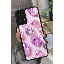 Snacase  Samsung Galaxy A52 Uyumlu Simli Taş Tasarımlı Parlak Silikon Kılıf