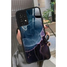 Snacase  Samsung Galaxy A73 Uyumlu Karışık Mermer Tasarımlı Glossy Silikon Kılıf