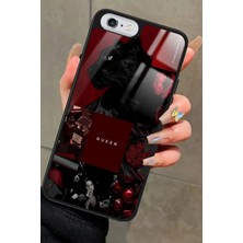 Snacase Apple iPhone 6s Plus Uyumlu Bordo Poster Tasarımlı Parlak Silikon Kılıf