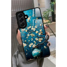 Snacase  Samsung Galaxy A36 Uyumlu Van Gogh Mavi Ağaç Tablo Tasarımlı Parlak Silikon Kılıf