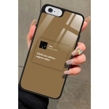 Snacase Apple iPhone 6s Plus Uyumlu Müslüm Gürses Şarkı Sözü Tasarımlı Parlak Silikon Kılıf