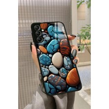 Snacase  Samsung Galaxy M34 Uyumlu Renkli Taş Tasarımlı Parlak Silikon Kılıf