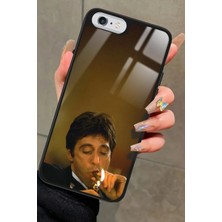 Snacase Apple iPhone 6s Plus Uyumlu Tony Montana Tasarımlı Parlak Silikon Kılıf