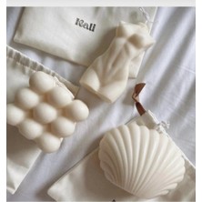 Bernami Mevlüt Pinterest 3lü Kokulu Kadın Büst Istiridye Bubble Mum Seti Hediyelik Dekor