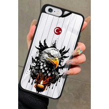 Snacase Apple iPhone 6s Plus Uyumlu Kartal Tasarımlı Parlak Silikon Kılıf