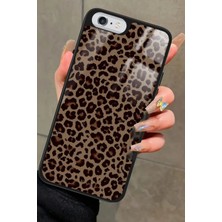 Snacase Apple iPhone 6 Plus Uyumlu Kahverengi Leopar Tasarımlı Parlak Silikon Kılıf