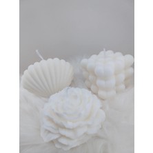 Bernami Mevlüt Pinterest %100 Doğal Soyawax Hediyelik 3'lü (Kalp,istiridye ve Şakayik)Mum