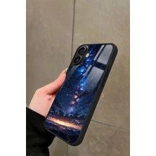 Snacase Apple iPhone 16 Plus Uyumlu Soyut Sanat Tasarımlı Parlak Silikon Kılıf