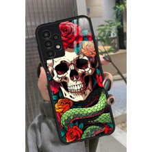 Snacase  Samsung Galaxy A52 Uyumlu Kurukafa Posteri Tasarımlı Parlak Silikon Kılıf