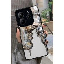 Snacase  Xiaomi Redmi Note 14 Uyumlu Beyaz Sanat Tasarımlı Parlak Silikon Kılıf