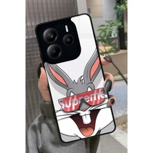 Snacase  Xiaomi Redmi Note 14 Uyumlu Bugs Bunny Tasarımlı Parlak Silikon Kılıf