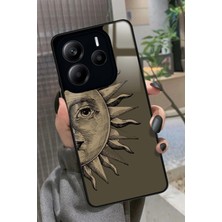 Snacase  Xiaomi Redmi Note 14 Uyumlu Güneş Tasarımlı Parlak Silikon Kılıf