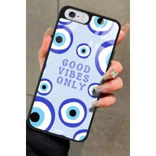 Snacase Apple iPhone 6s Plus Uyumlu Motivasyonlu Nazar Boncuğu Tasarımlı Parlak Silikon Kılıf