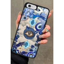 Snacase Apple iPhone 6s Plus Uyumlu Nazar Boncuğu Tasarımlı Parlak Silikon Kılıf