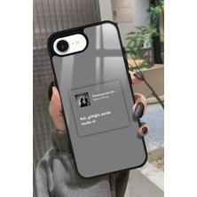 Snacase Apple iPhone 16E Uyumlu Müslüm Gürses Şarkı Sözü Tasarımlı Parlak Silikon Kılıf