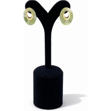 Pangu Lak Kaplama Akrilik Oval Bijuteri Küpe