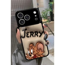 Snacase Apple iPhone 17 Pro Uyumlu Tom And Jerry Tasarımlı Glossy Silikon Kılıf