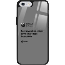 Snacase Apple iPhone 6 Plus Uyumlu Şarkı Sözü Tasarımlı Parlak Silikon Kılıf