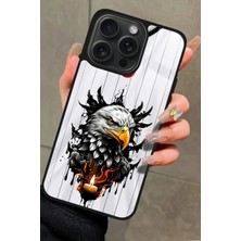 Snacase Apple iPhone 12 Pro Max Uyumlu Kartal Tasarımlı Parlak Silikon Kılıf
