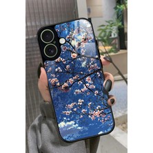 Snacase Apple iPhone 17 Uyumlu Van Gogh Mavi Ağaç Tablo Tasarımlı Glossy Silikon Kılıf