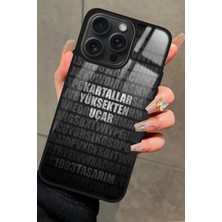Snacase Apple iPhone 15 Pro Uyumlu Taraftar Sözü Yazılı Parlak Silikon Kılıf