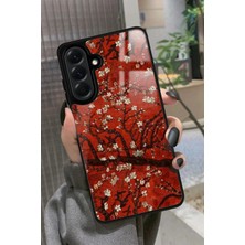Snacase  Samsung Galaxy A36 Uyumlu Van Gogh Kırmızı Ağaç Tablo Tasarımlı Parlak Silikon Kılıf