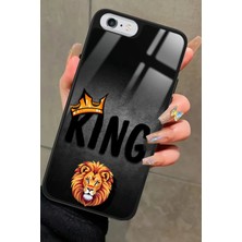 Snacase Apple iPhone 6s Plus Uyumlu Aslan - King Tasarımlı Parlak Silikon Kılıf