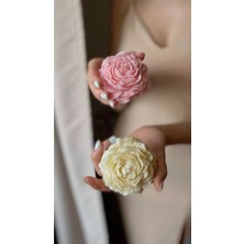 Bernami Mevlüt Pinterest Pembe - Sarı 2 Adet Şakayık Dekoratif Model Kokulu Mum