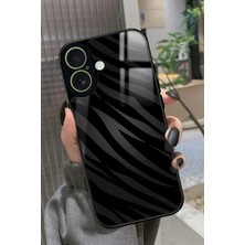 Snacase Apple iPhone 17 Uyumlu Zebra Tasarımlı Parlak Silikon Kılıf