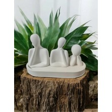 Bernami Şamdan Pinterest Modern Minimalist Aile Heykeli – Zarif ve Anlamlı Biblo Obje