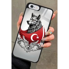 Snacase Apple iPhone 6 Plus Uyumlu Türk Bayrağı Tasarımlı Parlak Silikon Kılıf