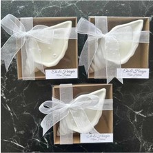 Bernami Şamdan Pinterest Kutulu 8 Adet Süslenmiş Istiridye Mum Biblo Nişan Hediyelik