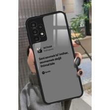 Snacase  Samsung Galaxy A73 Uyumlu Şarkı Sözü Tasarımlı Parlak Silikon Kılıf