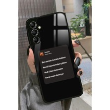 Snacase  Samsung Galaxy M34 Uyumlu Sezen Aksu Şarkı Sözü Tasarımlı Parlak Silikon Kılıf