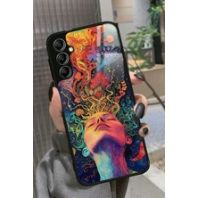 Snacase  Samsung Galaxy M34 Uyumlu Tablo Tasarımlı Parlak Silikon Kılıf