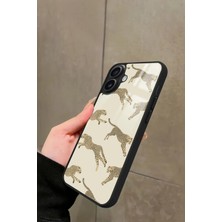 Snacase Apple iPhone 16 Plus Uyumlu Leopar Tasarımlı Glossy Silikon Kılıf