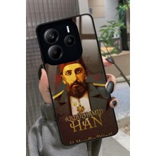 Snacase  Xiaomi Redmi Note 14 Uyumlu Abdülhamid Han Tasarımlı Glossy Silikon Kılıf