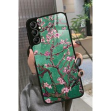 Snacase  Samsung Galaxy A34 Uyumlu Van Gogh Yeşil Ağaç Tablo Tasarımlı Glossy Silikon Kılıf