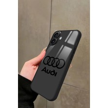 Snacase Apple iPhone 16 Uyumlu Araba Logosu Tasarımlı Parlak Silikon Kılıf