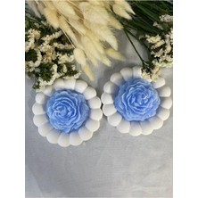 Bernami Mevlüt Pinterest 2 Li Mavi Şakayık Mum Tabak Set