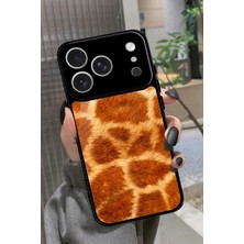 Snacase Apple iPhone 17 Pro Uyumlu Sarı Leopar Tasarımlı Parlak Silikon Kılıf