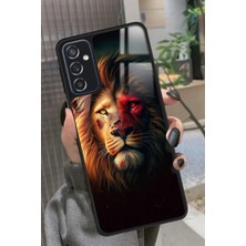 Snacase  Samsung Galaxy M52 Uyumlu Aslan Tasarımlı Parlak Silikon Kılıf