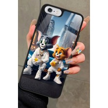 Snacase Apple iPhone 6 Plus Uyumlu Tom And Jerry Tasarımlı Parlak Silikon Kılıf