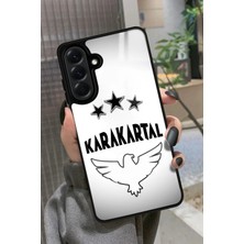 Snacase  Samsung Galaxy A36 Uyumlu Karakartal Tasarımlı Parlak Silikon Kılıf