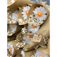 Bernami Kdekoratif Pinterest Kişiye Özel Düğün-Söz-Nişan Tüm Özel Günler Için Buket Papatya Mum (15 Adet)